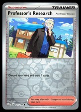 Professor's Research 124/131 Reverse Holo Common Prismatic Evolutions Pokemon NM