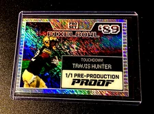 Travis Hunter 1/1 Rookie Silver Refractor 2024 Leaf Pro Set 1 of 1 SP #1 RC Rare