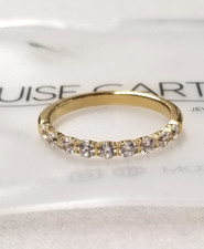 Louise Carter 14K Gold Plated Celestial Glow Ring sz 8