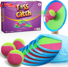 Toss and Catch Ball Set Game Kids Outdoor Toys for Beach Pool Yard, Birthday Gif