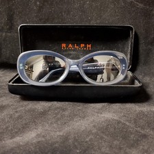 Ralph Lauren Sunglasses Blue Grey Lucite 51 20 With Case