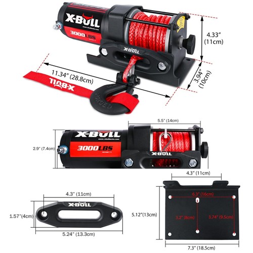 X-BULL Electric Winch 14500LBS 13000LBS 12000LBS 10000LB Winch 4WD Trailer Jeep - Picture 149 of 174