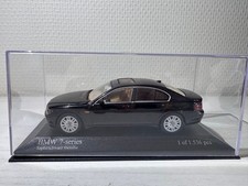MINICHAMPS BMW 7-Series 1/43 Sapphire Black Metallic Diecast Limited 1,536pcs