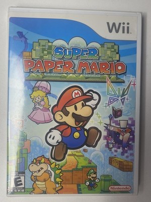 Super Paper Mario Wii- First Print, Brand New. Sealed!