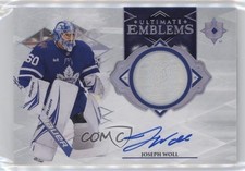 2023-24 Upper Deck Ultimate Collection Emblems Joseph Woll #UE-JW Auto f6d