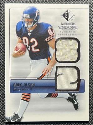 2007 SP Rookie Threads Rookie Threads Greg Olsen #RT-GO RC Chicago Bears