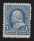 CKStamps: US Stamps Collection Scott#247 1c Frankln Mint HR OG Lightly Crease