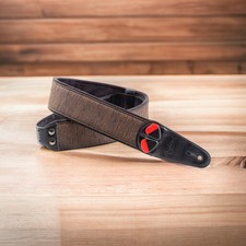 RightOn! Gitarrengurt Mojo Boxeo braun E-Gitarre Westerngitarre Bass 