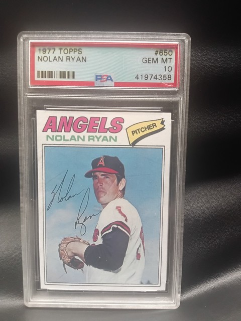 1977 topps nolan ryan #650 psa 10