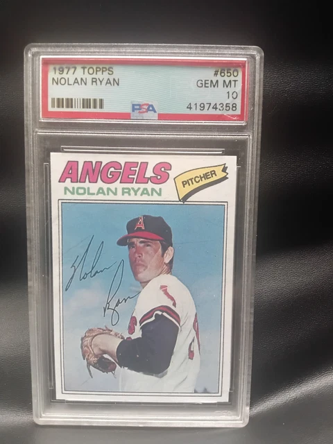 1977 topps nolan ryan #650 psa 10