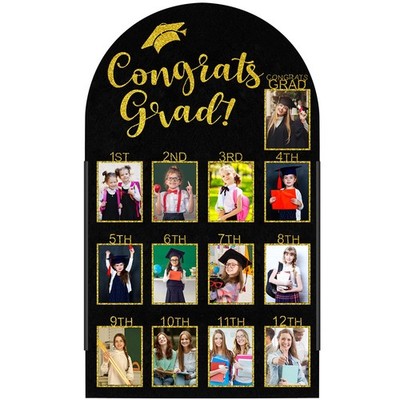 Graduation Photo Board 1st to 12th Grade, 27 x 16 Inch Class of 2026 Memory Phot