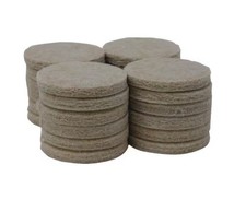 Furniture Pads 1 1/2 in. Beige Round Felt Heavy Duty Self Adhesive  24-Pack 