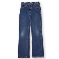 Old Navy Boys Size 14 Flex Straight Leg Rinse Dark Wash Denim Blue Jeans