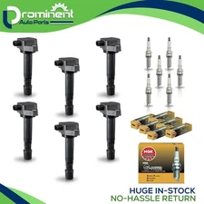 6 Ignition Coil & 6 NGK Platinum Spark Plug for 2013-2015 Acura RDX 3.5L UF624