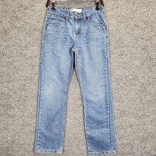 Levis 514 Jeans Boys 14 Reg 27x29 Blue Light Wash Straight Denim Pants Casual