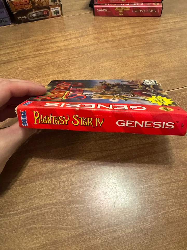 Phantasy Star IV Sega Genesis PS4 PS 4 Videojuego Caja Cartón + Carrito SIN MANUAL Foto 3 de 4