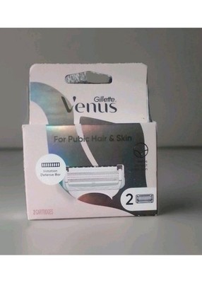 Gillette Venus Pubic Hair & Skin Razor Blade Refill Cartridges (2pk)