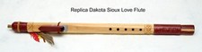 Native American Style Flute - Dakota Sioux Replica Love Flute - D 4 Fundamental