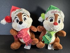 Disney Parks 2018 Holiday Chip And Dale 6 Plush Set