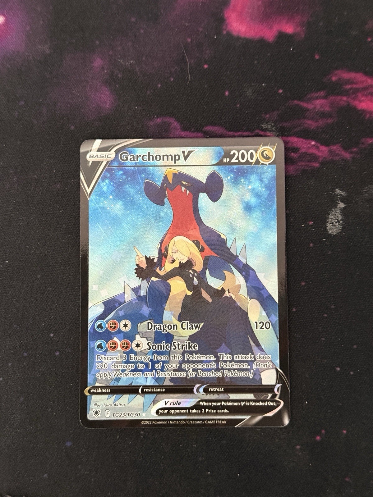 Garchomp v TG23/TG30 Swsh10: Astral Radiance Trainer Gallery Holo NM