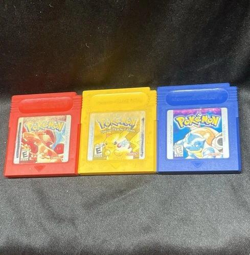 Pokémon Red, Yellow & Blue Game Boy