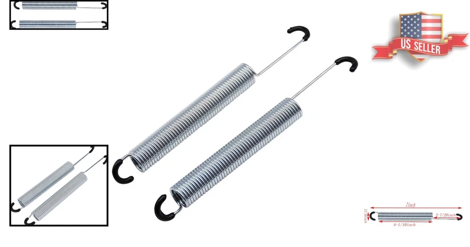 Molas de tensão brancas duráveis de substituição para cadeiras de sofá reclináveis de 7 polegadas - Imagem 2 de 4