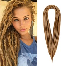 Ajsowju Straight Dreadlock Synthetic Double Ended Dreadlock Extensions 20