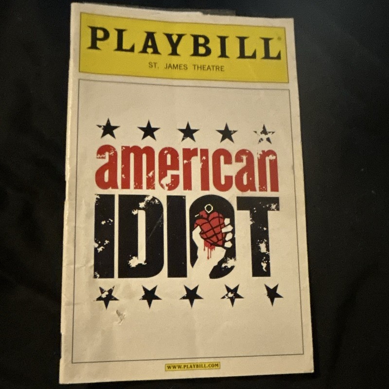 American Idiot Broadway Playbill (May 2010) - John Gallagher Jr, Joshua Henry