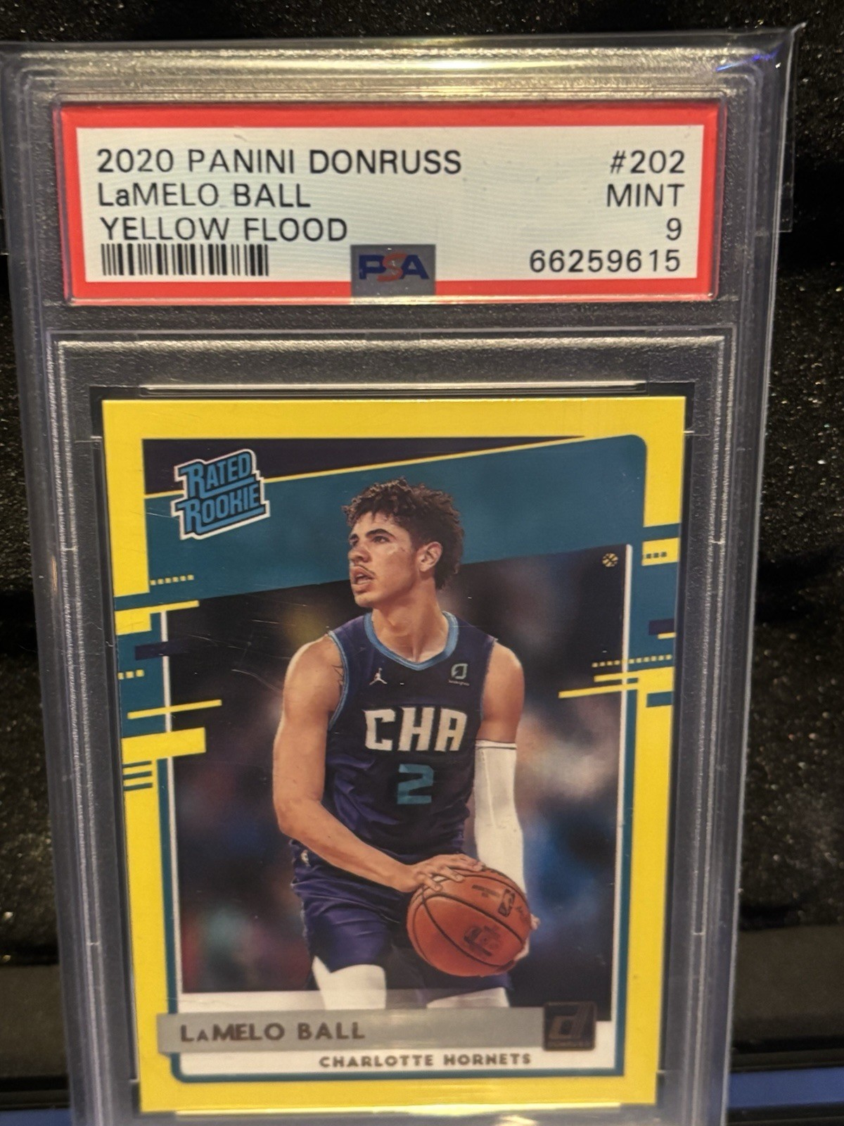 2020-21 Panini Donruss - Rated Rookies LaMelo Ball #202 Yellow Flood (RC)