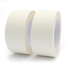 Masking Tape 2 inch Wide, 2 Pack General Purpose Beige White Painters Tape for C