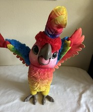 FurReal Friends Rock-A-Too Interactive Talking Parrot Show Bird Plush Tested