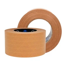 Reinforced Kraft Waterless Gum Tape 2.83" x 60 Yards 12 Rolls Self-Adhesive