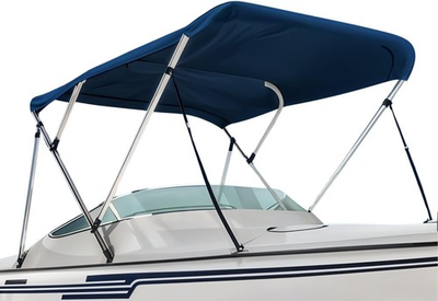 #ad Seal Skin 3 4 Bow Bimini Top Marine Grade Waterproof Canopy Cover W Frame Blue $224.99