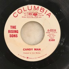 THE RISING SONS - Candy Man / The Devil's Got My Woman garage Columbia promo 45