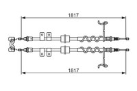 1X Bosch 1 987 482 776 Seilzug Feststellbremse FüR Ford
