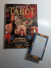 Secrets of Tarot Paperback Book Amanda Hall Spiral Bound HInkler with Tarot Deck