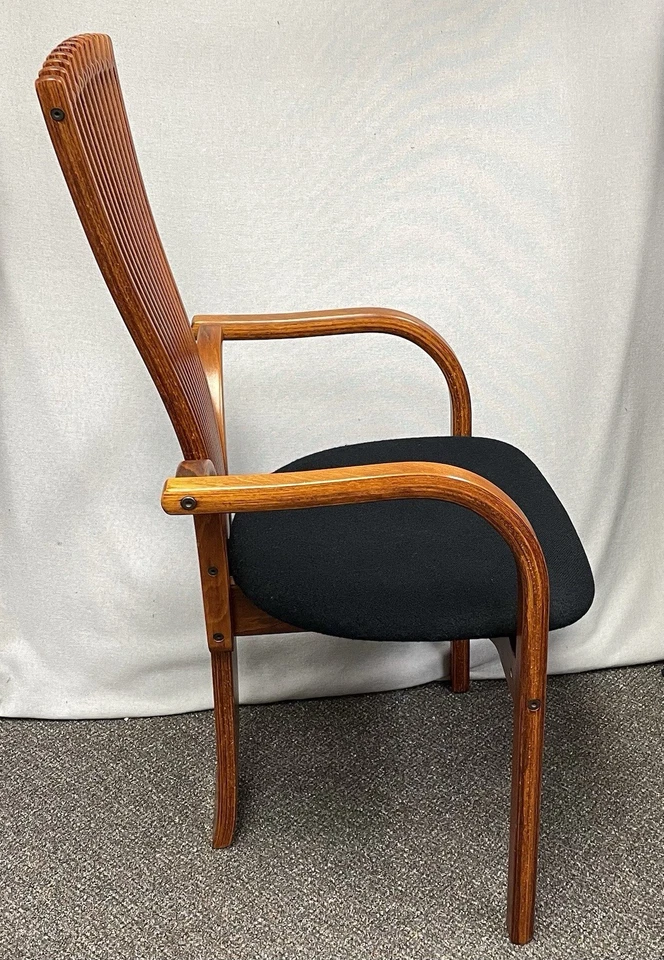 丹麦现代柚木扇背 TOTEM 餐椅 Torstein Nilsen Westnofa MCM 著 — 第 3/4 张图片