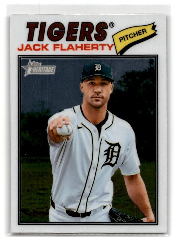 2025 Topps Heritage #661 Jack Flaherty Chrome Detroit Tigers