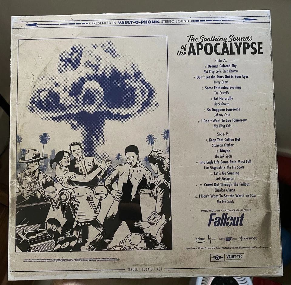 Fallout The Soothing Sounds Of The Apocalypse Limited Blue Smoke Vinyl SHIPS NOW - Image 2 of 3