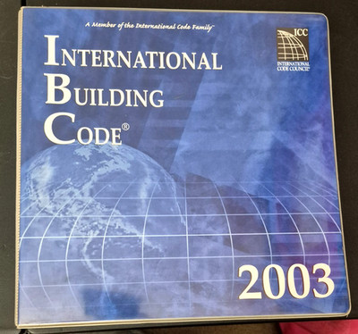 2003 IBC-International Building Code-lCC-Tabbed 3 Ring Binder - EUC
