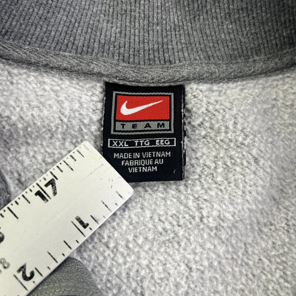 Pullover Torino 2006 Juegos Olímpicos Nike 1/4 Cremallera Para Hombre Talla XXL Gris Polar Sudadera Foto 4 de 4