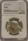 1964 Gem Proof Kennedy Silver Half Dollar NGC PF69 Nice Blazer