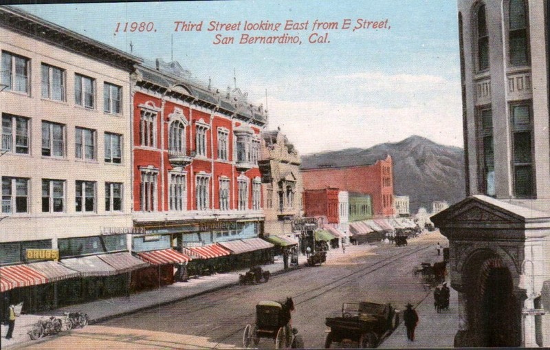 San Bernardino, Cal., Third Street looking East from E. Street