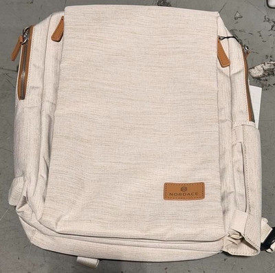 Nordace Siena Smart Backpack Beige Laptop Travel Bag
