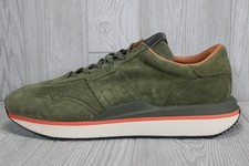 New Polo Ralph Lauren Train 89-SK-LTL Leather Sneakers Green Shoes Men's Size 13
