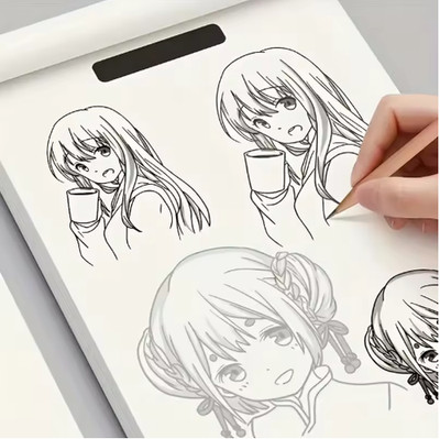 Anime Character Drawing Book for Beginners Line Art Tracing Practice 48 Pages