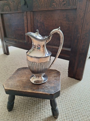 TL&SS Silver Plated Coffee Pot Victorian