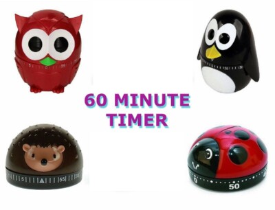 Kikkerland 60 Minute Kitchen Timer - Your Choice!