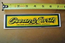 OCEAN & EARTH Surf Accessory Company Australia Rare V17b Vintage Surfing STICKER