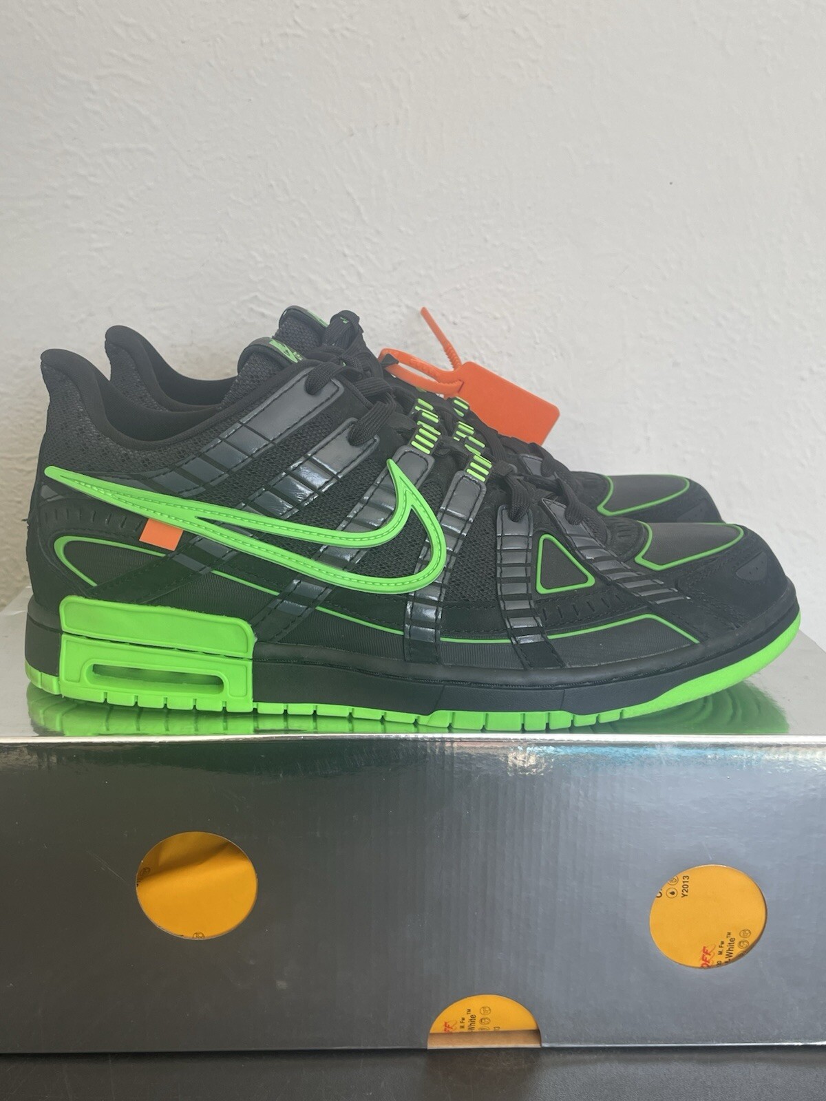 OFF WHITE X NIKE Taglia 13 Nike Air Rubber Dunk x Off White Low Green Strike